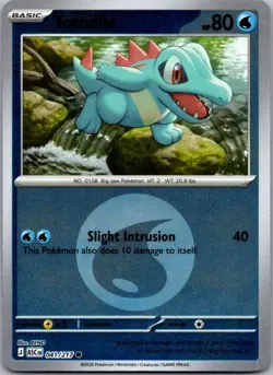 Totodile (Energy Symbol Pattern) 041/217 Ascended Heroes Pokemon Reverse Holo NM - Image 1