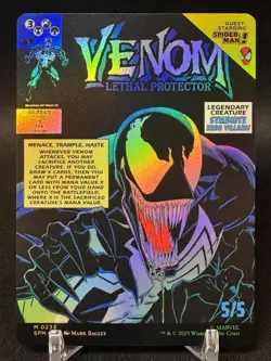 🌈 Eddie Brock / Venom - Borderless FOIL - Marvel's Spider-Man (0233) MTG - NM/M - Image 2