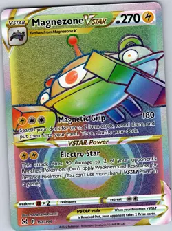 Magnezone VSTAR 198/196 Rainbow Rare Lost Origin Pokemon Holo Near Mint - Image 1