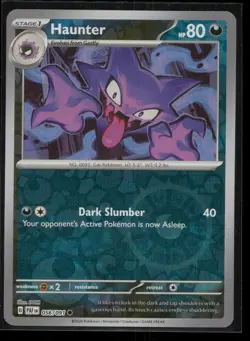 Haunter Paldean Fates 056/091 NM Pokemon TCG Reverse Holo DOM - Image 1