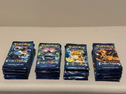 XY Evolutions Booster Pack Art Set (4 packs) - Pokemon TCG 2016 - Factory Sealed - Image 1