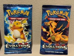 XY Evolutions Booster Pack Art Set (4 packs) - Pokemon TCG 2016 - Factory Sealed - Image 2