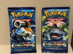 XY Evolutions Booster Pack Art Set (4 packs) - Pokemon TCG 2016 - Factory Sealed - Image 3