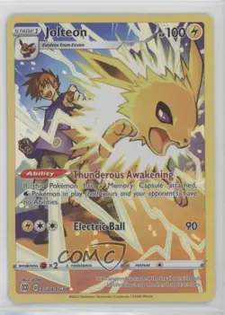 Full Art - Jolteon Pokemon Sword & Shield Brilliant Stars Trainer Gallery #TG04 - Image 1