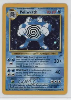 Poliwrath Holo Pokemon Base Set 2 #15 2000 - Image 1