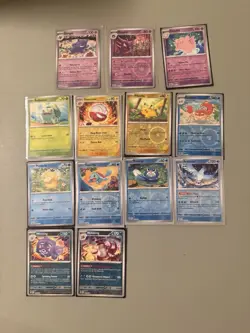 Lot of 13 Reverse Holo Pokemon All From The 151 Set (Including The Gengar!) NM - Image 1