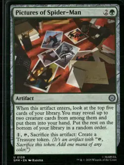 MTG Magic the Gathering Spider-Man Uncommon 109 Pictures of Spider-Man - Image 1