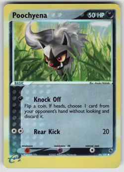 Poochyena 64/109 Common Ruby & Sapphire Pokemon Reverse Holo Lightly Played - Image 1