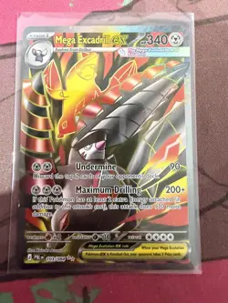 NM Pokemon Pitch Black Mega Excadrill ex 103/084 Ultra Rare Full Art - Image 1