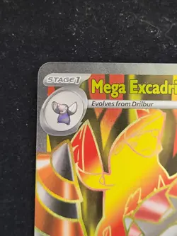 NM Pokemon Pitch Black Mega Excadrill ex 103/084 Ultra Rare Full Art - Image 2