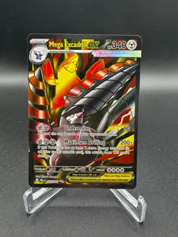 NM Pokemon Pitch Black Mega Excadrill ex 103/084 Ultra Rare Full Art NM - Image 1