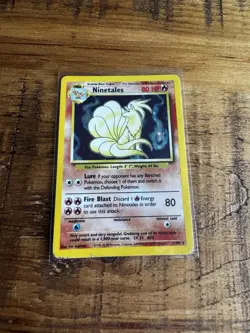 WOTC Ninetales Base Set 12/102 Holo Rare Unlimited English 1999 80 HP - Image 1