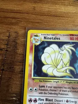 WOTC Ninetales Base Set 12/102 Holo Rare Unlimited English 1999 80 HP - Image 2