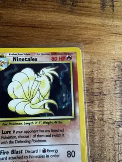 WOTC Ninetales Base Set 12/102 Holo Rare Unlimited English 1999 80 HP - Image 3
