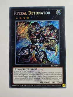 Ryzeal Detonator 25LP-EN014 Emblazoned Secret Rare YuGiOh 1st Ed - Image 1
