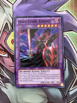 LCYW-EN049 Dark Flare Knight Common 1st Edition NM Yugioh Card - Image 1