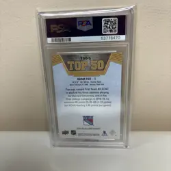 2019 Upper Deck Allure - Top 50 , Adam Fox #T50-5, PSA 10, Rookie - Image 3