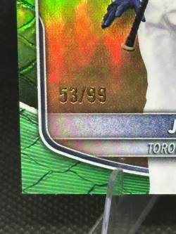 2025 Bowman Draft Jake Cook Chrome #BDC-97 Green Reptilian Refractor 1st /99 - Image 2
