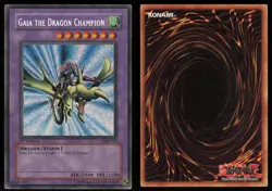 Gaia the Dragon Champion LOB-125 Secret Rare 1st Edition YU-GI-OH - Image 3
