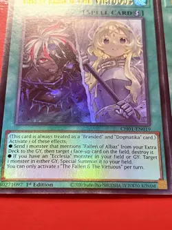 2x The FaLLen & The Virtuous | CH01-EN019 | Ultra Rares | 1st Edition | YuGiOh! - Image 2