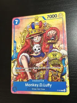 Monkey.D.Luffy (2nd Anniversary Stamped Promo) P-043 - One Piece - English (LP) - Image 1