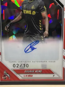 Ragnar Ache Sapphire Auto /10 - FC Koln Topps Bundesliga Sapphire 25/26 - Image 2