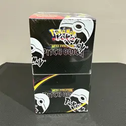 Pokemon TCG Mega Evolution: Pitch Black Sealed Half Booster Box 18 Packs - Image 1
