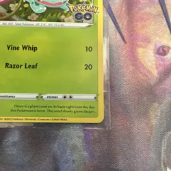 Pokemon TCG Bulbasaur SWSH231 Black Star Promo Holo Pokemon Go - Image 5