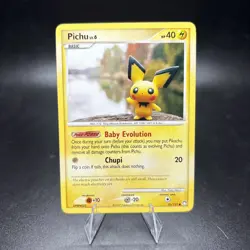 Pichu 93/123 Non Holo Pokemon Card Mysterious Treasures Common NM -c - Image 1