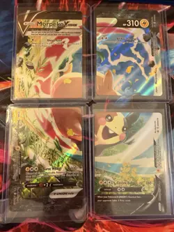 Pokemon TCG Sword & Shield Promo 7 Card Holo Lot Morpeko V-UNION Eevee VMAX - Image 1
