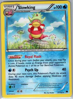 Slowking 21/122 Holo XY - BREAKpoint - Pokemon Card - NM - Image 1