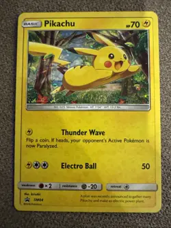 Pokemon Pikachu TCG Black Star Promo Holo Card SM04 General Mills Sun Moon - Image 1