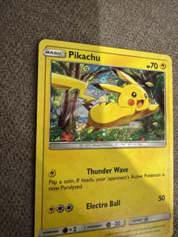 Pokemon Pikachu TCG Black Star Promo Holo Card SM04 General Mills Sun Moon - Image 2