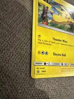 Pokemon Pikachu TCG Black Star Promo Holo Card SM04 General Mills Sun Moon - Image 3