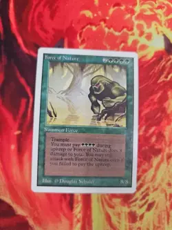 Unlimited NM Force Of Nature Unlimited Edition Rare MTG Vintage 2 Available - Image 2