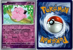 Pokemon Card - Clefairy 035/165 151 Common Reverse Holo Near Mint - Image 3