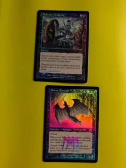 Silent specter & Aphetto Dredgling Onslaught. MTG Card. Old vintage FOIL. - Image 1