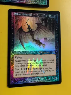 Silent specter & Aphetto Dredgling Onslaught. MTG Card. Old vintage FOIL. - Image 3