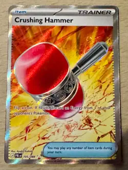 Pokemon TCG Crushing Hammer 105/084 Pitch Black Full Art Double Rare Card - Image 1
