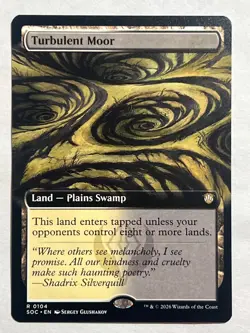 MTG - Turbulent Moor (Extended Art) - SOC - Rare - NM - Magic the Gathering - Image 1