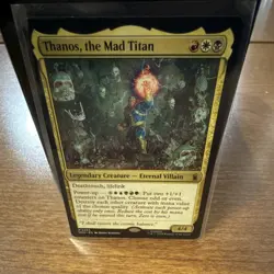 Wizards of the Coast MTG Marvel Super Heroes Thanos 0233 Mythic Foil Alt Art - Image 1