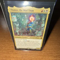 Wizards of the Coast MTG Marvel Super Heroes Thanos 0233 Mythic Foil Alt Art - Image 2
