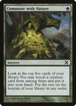 MTG | 4x COMMUNE WITH NATURE x4 | 10E 10th Tenth Edition | Nearmint | Ships Free - Image 1