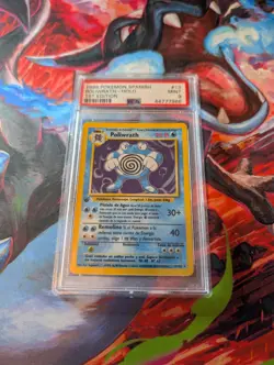 PSA 9 MT Mint Spanish Poliwrath 1999 1st Edition Base Set Holo 13/102 (A) - Image 1