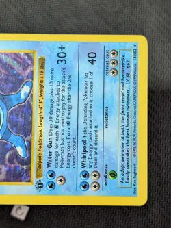 Poliwrath 13/102 - 1st Edition Shadowless Base Set Holo Rare MP/HP - Image 5