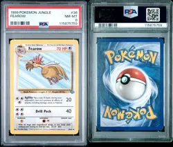 1999 POKEMON JUNGLE #36 FEAROW PSA 8 - Image 3