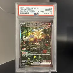 Pokemon Gouging Fire Temporal Forces EX 204/162 Special Illustration Rare PSA 10 - Image 1