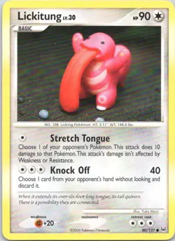 2009 Platinum Lickitung Common #80/127 - Image 1