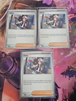 Pokemon TCG — Hilda 084/086 — White Flare Half Playset X3 - Image 1