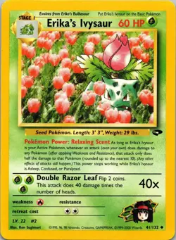 Erika's Ivysaur 41/132 Uncommon Gym Challenge Pokemon Unlimited NM - Image 1